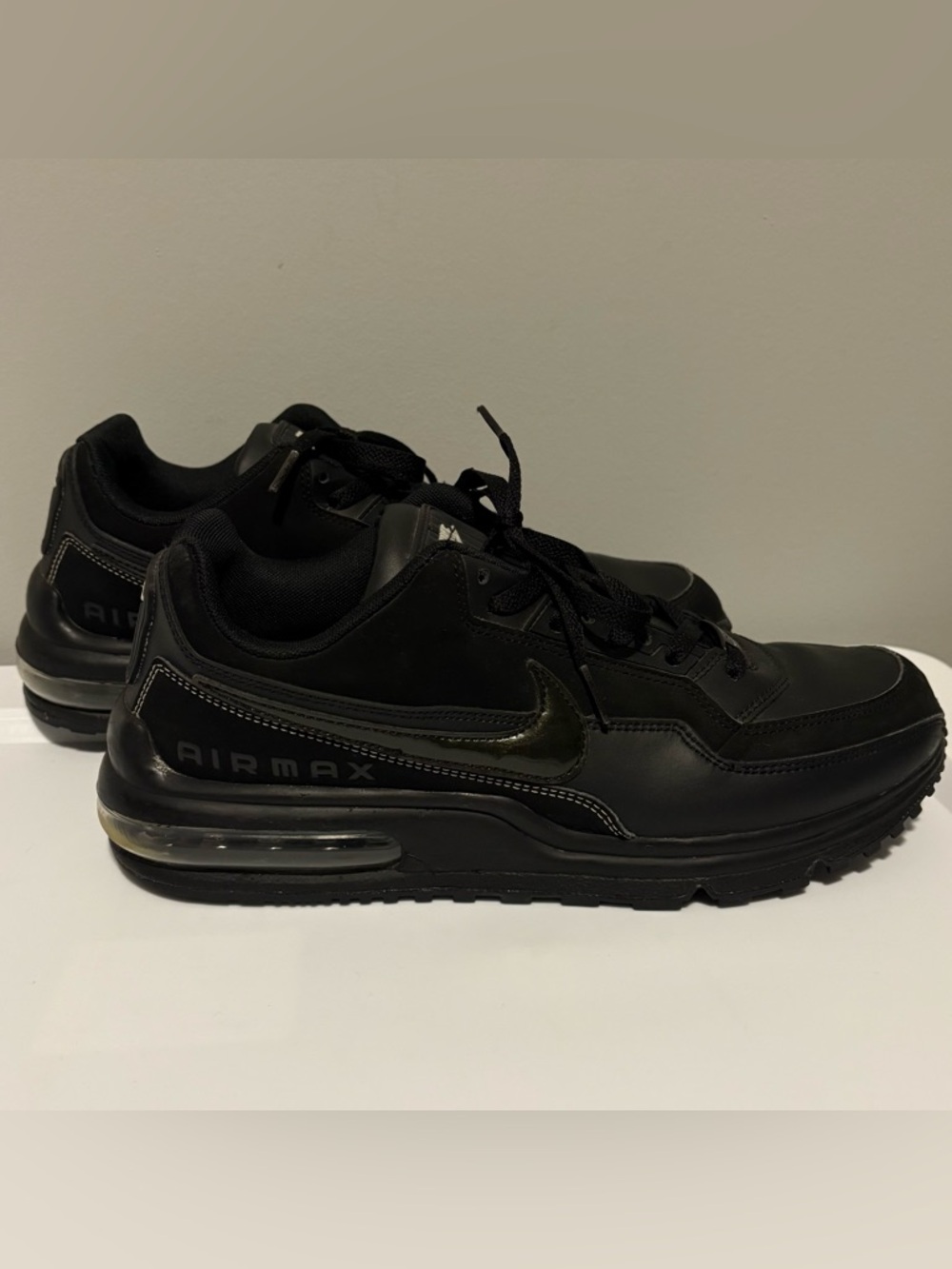 Nike Air Max LTD3 Triple Black Sneakers Mens 10.5 Low Top Shoes 2013, 316376-003